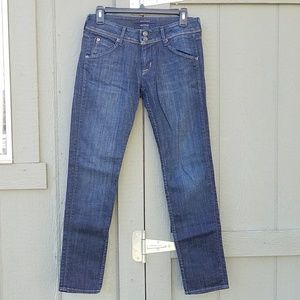Hudson skinny jeans, size 27, dark wash